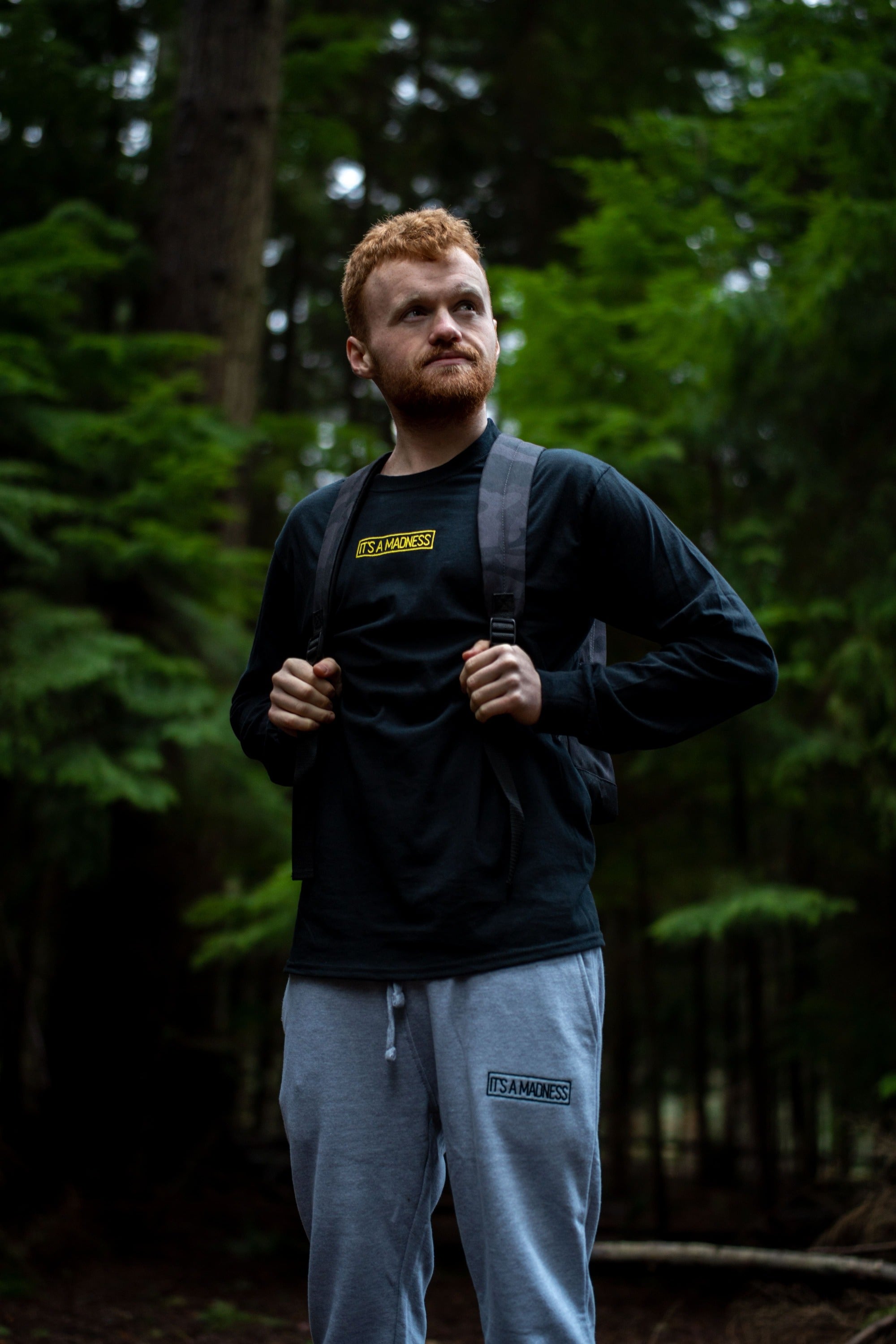 It's a madness Embroidered Black Backpack