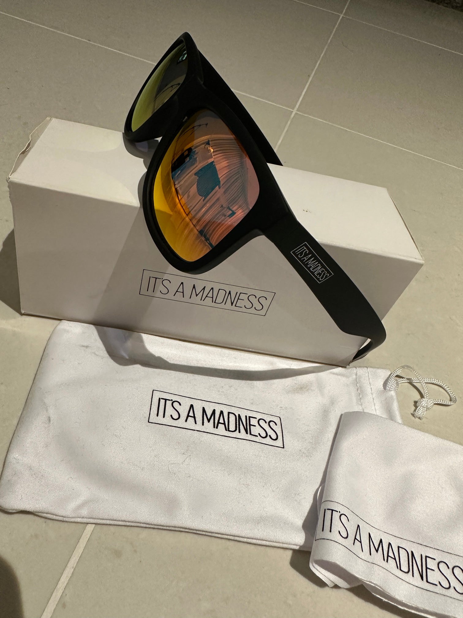 It's a madness sunglasses (Orange lens)